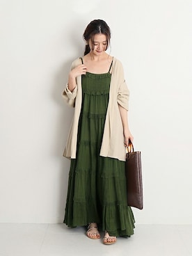 Chikaさん（レディース・158cm）の春コーディネート