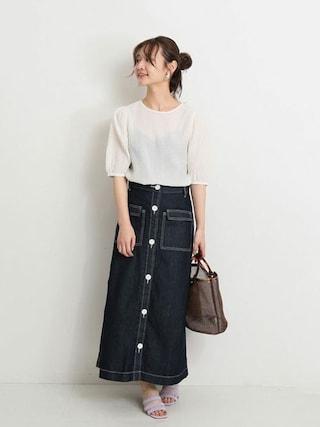 SLOBE IENA（スローブイエナ）の「LE DENIM フロントボタン