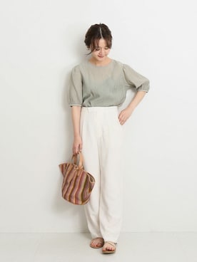 Chikaさん（レディース・158cm）の春コーディネート