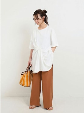 Chikaさん（レディース・158cm）の春コーディネート