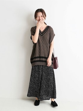 「スローブイエナ」｜「アイテム（その他シューズ）」を使った、Chikaさん（レディース・158cm）の夏コーディネート