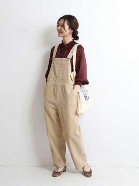 「SLOBE IENA（スローブイエナ）のアイテム（オールインワン・サロペット）」を使った、Chikaさん（レディース・158cm）の夏コーディネート