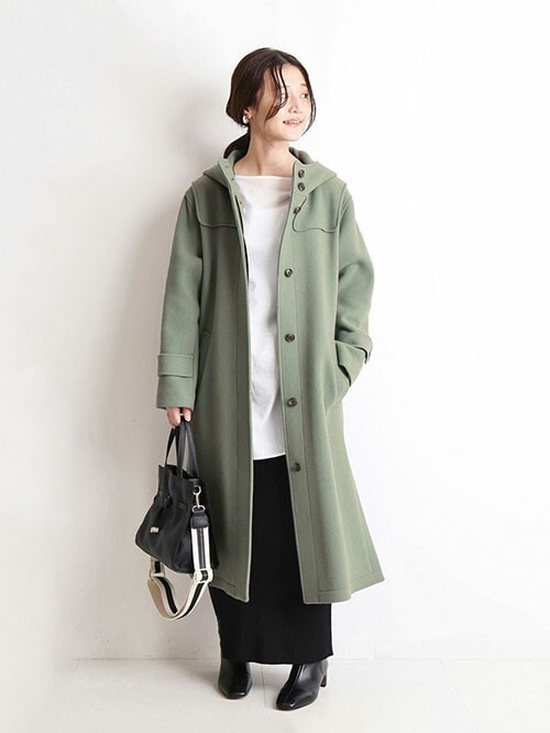 スローブイエナ SLOBE IENA ダブルフェイスフードコート レディース 