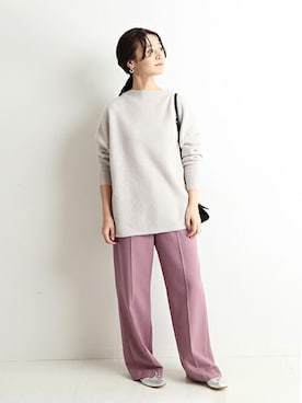 「アンゴラニット」｜Chikaさん（レディース・158cm）の秋コーディネート