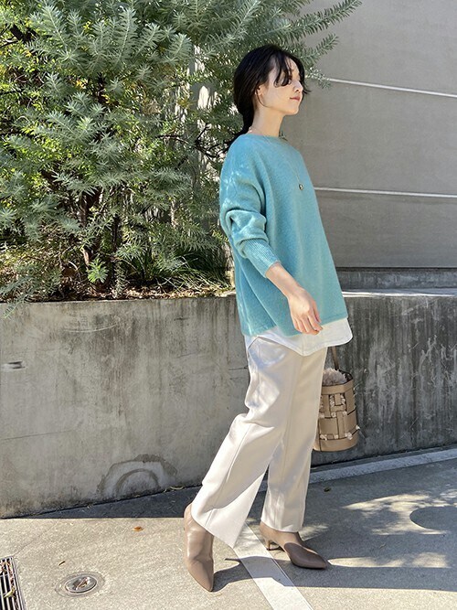 セール】起毛ツイルストレートパンツ【手洗い可能】◇（その他