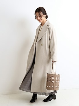 「SLOBE IENA（スローブイエナ）の【ROVERETO/ロベレート】スクエアステッチブーツ◆（ブーツ）」を使った、Chikaさん（レディース・158cm）の秋コーディネート