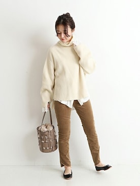 Chikaさん（レディース・158cm）の秋コーディネート