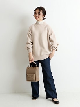 Chikaさん（レディース・158cm）の冬コーディネート