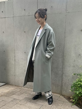 「SLOBE IENA（スローブイエナ）の【ROVERETO/ロベレート】スクエアステッチブーツ◆（ブーツ）」を使った、Chikaさん（レディース・158cm）の冬コーディネート