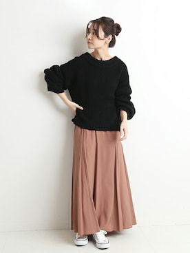 Chikaさん（レディース・158cm）の冬コーディネート