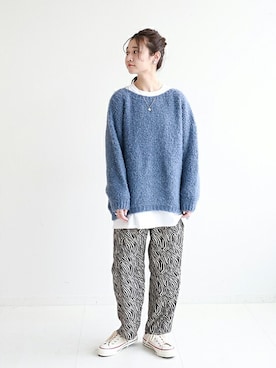 「SLOBE citron.（スローブシトロン）のアイテム」を使った、Chikaさん（レディース・158cm）の冬コーディネート