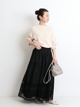 Chikaさん（レディース・158cm）の冬コーディネート