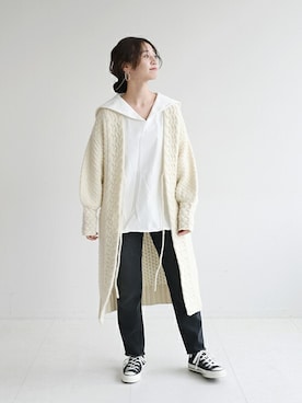 「SLOBE citron.（スローブシトロン）のアイテム」を使った、Chikaさん（レディース・158cm）の冬コーディネート