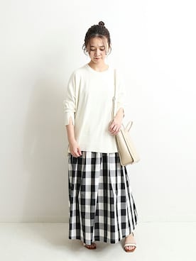 Chikaさん（レディース・158cm）の春コーディネート