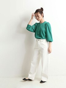 SLOBE IENA PECCI SOFTCREPE 柄編みカーディガン IENA】PECCI SOFTCREPE 柄編みカーディガン｜Yahoo!フリマ（旧PayPay
