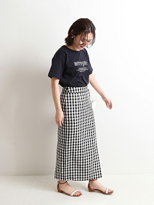 スローブIENA 新品　スカート セール】リネンラップスカート【手洗い可能】◇（スカート）｜SLOBE