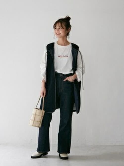 セール】LE DENIM フレアパンツ【洗濯機使用可能】◇（デニムパンツ