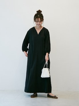 「SLOBE IENA（スローブイエナ）のアイテム（バレエシューズ）」を使った、Chikaさん（レディース・158cm）の夏コーディネート
