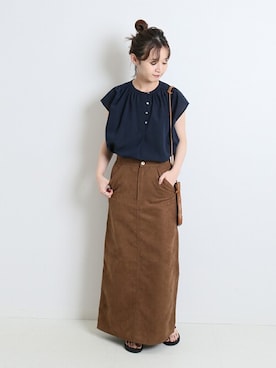 Chikaさん（レディース・158cm）の夏コーディネート