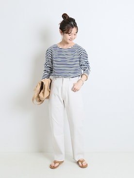 「ボーター」｜Chikaさん（レディース・158cm）の夏コーディネート