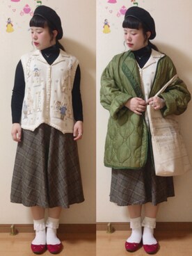 kanamiさん（レディース・148cm）の冬コーディネート