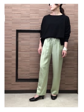 「オペークドットクリップ」｜ルンさん（レディース・155cm）の春コーディネート