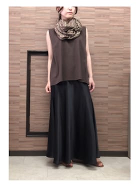 「ブラウン×ブラック」｜ルンさん（レディース・155cm）の春コーディネート