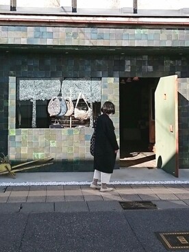 「アイテム（メッセンジャーバッグ、ブルー系）」を使った、sana*さん（レディース・154cm）の秋コーディネート