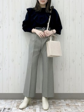 「シック」｜「アイテム（その他）」を使った、manaty.さん（レディース・159cm）の冬コーディネート