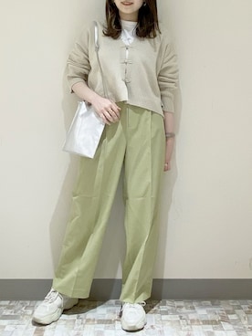 「GRL（グレイル）のアイテム（スニーカー）」を使った、manaty.さん（レディース・159cm）の春コーディネート