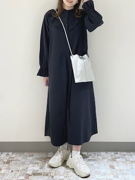 「GRL（グレイル）のアイテム（スニーカー）」を使った、manaty.さん（レディース・159cm）の春コーディネート