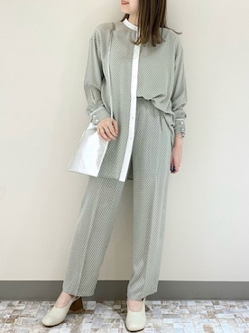 「LOWRYS FARM（ローリーズファーム）のオブリークバックベルトミュール　931774（サンダル）」を使った、manaty.さん（レディース・159cm）の春コーディネート
