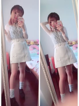 「onespo（ワンスポ）のアイテム（帽子）」を使った、fanfanさん（レディース・157cm）の夏コーディネート
