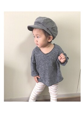 「cache cache（カシュ カシュ）のアイテム（レッグウェア）」を使った、Ｓ Ｋ ♡さん（キッズ・90cm）の秋コーディネート