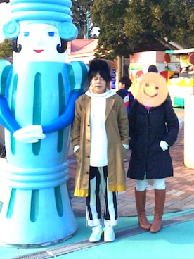 「Monro(モンロ)のアイテム(帽子)」を使った、桃@1/29(いい服)の日よりハジマリさん(レディース・153cm)の冬コーディネート