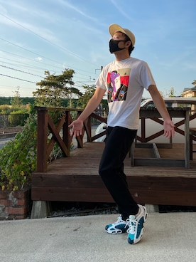 「ICECREAM（アイスクリーム）のアイテム」を使った、みずきさん（メンズ・173cm）の夏コーディネート