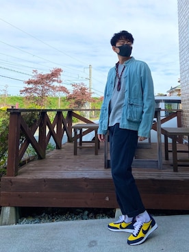 「OLD PARK（オールドパーク）のアイテム（アクセサリー）」を使った、みずきさん（メンズ・173cm）の秋コーディネート