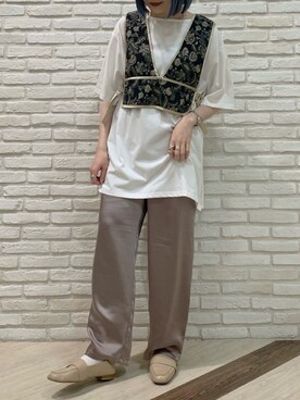 「ビスチェコーデ」｜AS KNOW AS plus/アズノゥアズプラスさん（レディース・158cm）の春コーディネート