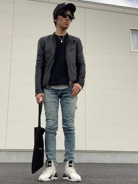 「nonnative（ノンネイティブ）のアイテム（ニット/セーター）」を使った、M.Wさん（メンズ・175cm）の春コーディネート