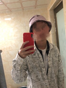 「TYAKASHAのアイテム（帽子）」を使った、失效药さん（メンズ・175cm）の春コーディネート