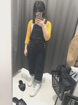 「ONLY（オンリー）のアイテム（オールインワン・サロペット）」を使った、Datya!さん（レディース・153cm）の冬コーディネート