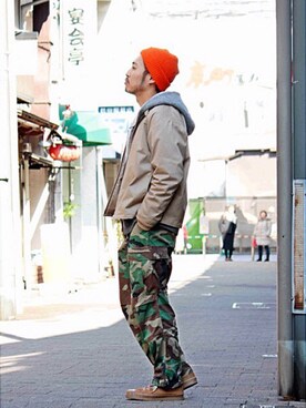 「LAMOND.（ラモンド）のアイテム（ジャケット/アウター）」を使った、Takamyさん（メンズ・172cm）の冬コーディネート