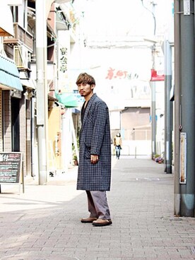 「SUNDAY WORKS（サンデーワークス）のアイテム（その他アウター）」を使った、Takamyさん（メンズ・172cm）の春コーディネート