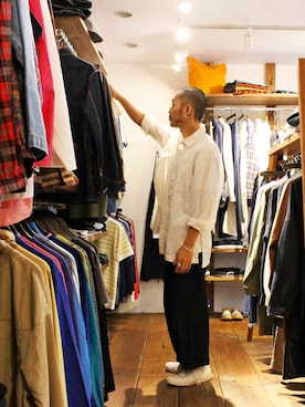 「BASISBROKE（バシスブローク）のアイテム」を使った、Takamyさん（メンズ・172cm）の夏コーディネート