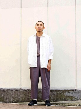 「BASISBROKE（バシスブローク）のアイテム」を使った、Takamyさん（メンズ・172cm）の秋コーディネート