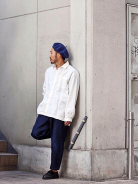 「BASISBROKE（バシスブローク）のアイテム」を使った、Takamyさん（メンズ・172cm）の秋コーディネート