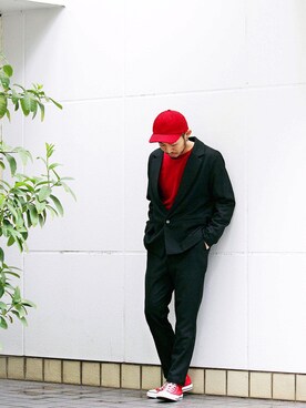 「BASISBROKE（バシスブローク）のアイテム」を使った、Takamyさん（メンズ・172cm）の秋コーディネート