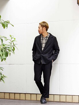 「BASISBROKE（バシスブローク）のアイテム」を使った、Takamyさん（メンズ・172cm）の冬コーディネート