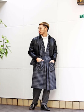 「SUNDAY WORKS（サンデーワークス）のアイテム（その他アウター）」を使った、Takamyさん（メンズ・172cm）の冬コーディネート