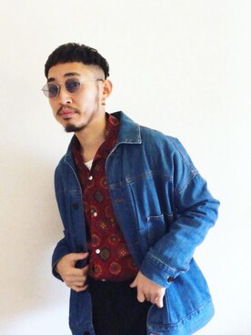 「BASISBROKE（バシスブローク）のアイテム」を使った、Takamyさん（メンズ・172cm）の冬コーディネート